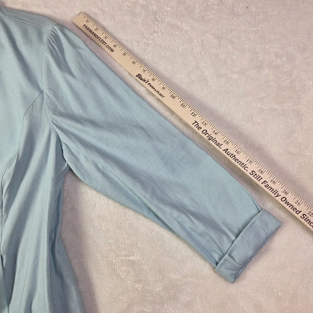J.‎ Jill Love Linen Sea Glass Blue Blazer Jacket XL NWT 265251